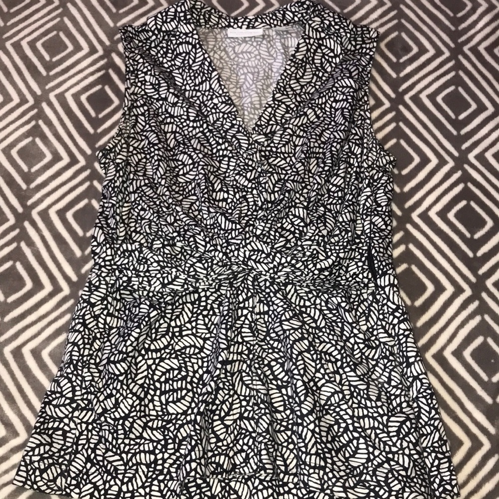 new york & company dressy collared blouse